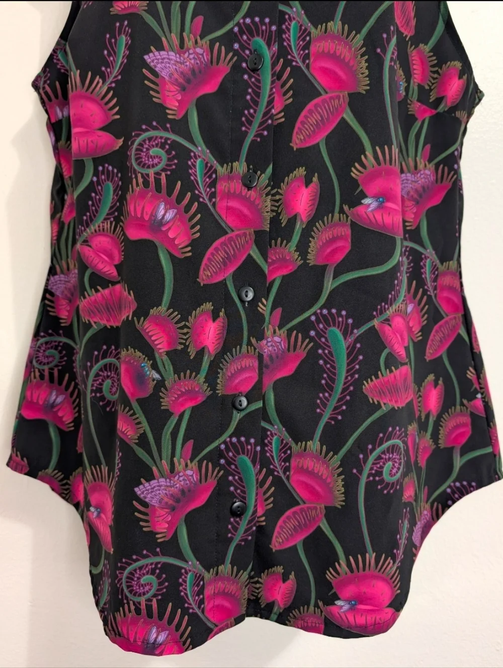 Blackmilk Venus Fly Trap Dark Academia Whimisgoth Witchy Edgy Botanical Top M - Picture 6 of 11